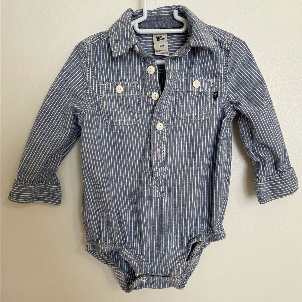 Oshkosh B'gosh Infant 18M Long Sleeve Polo Boys